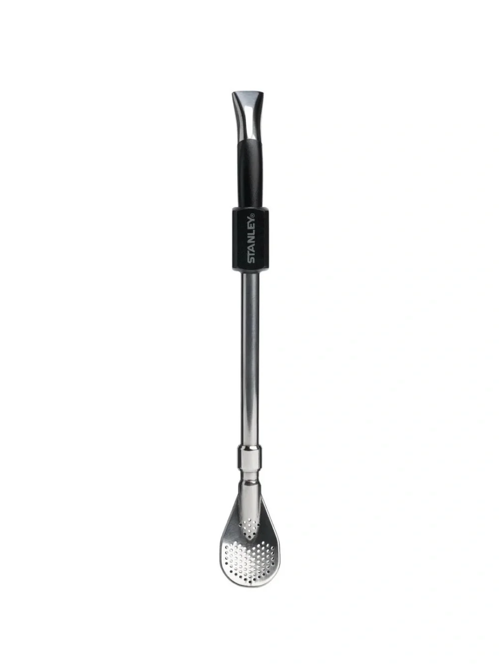 Stanley Stainless Steel Yerba Mate Bombilla with Black Grip